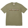 Supreme Skulls Spellout Tee Olive Large