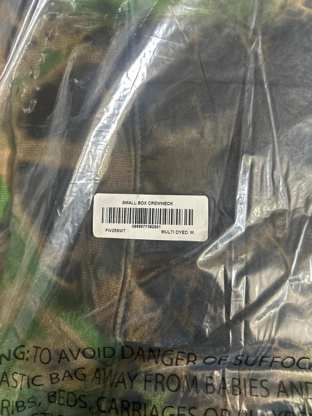 Supreme Small Box Crewneck Camo Medium FW25