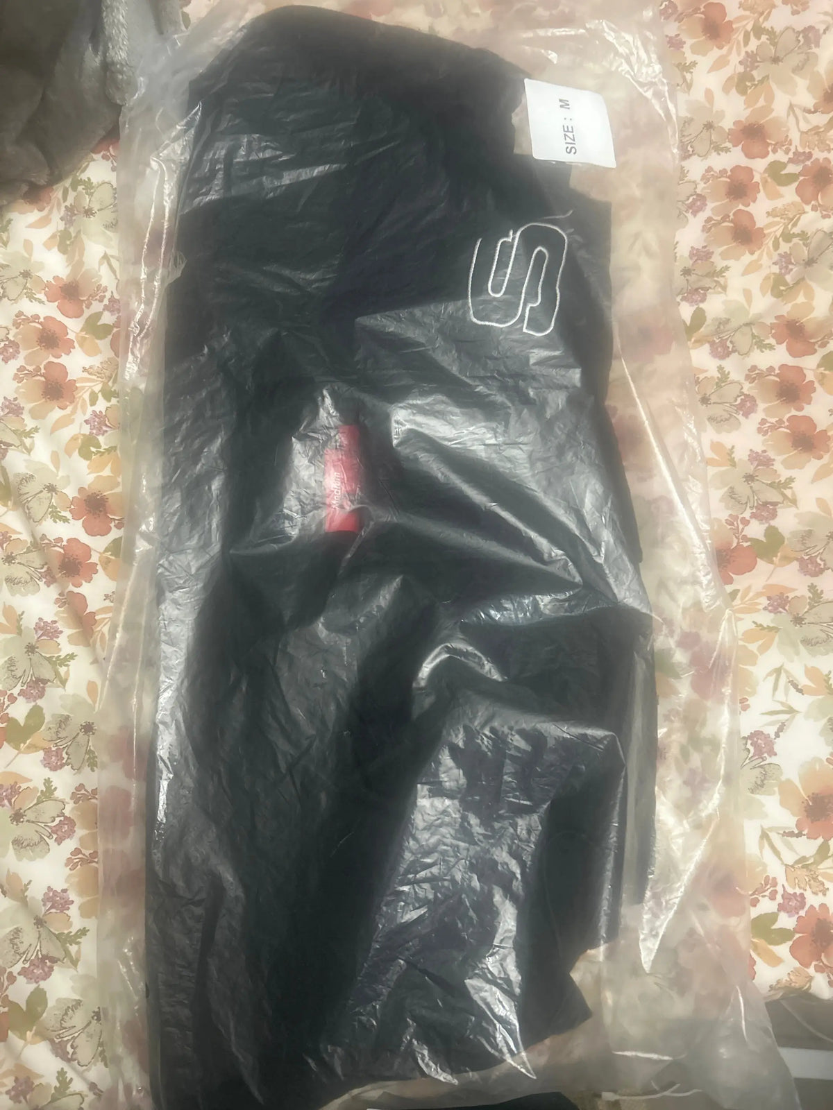 Supreme Spellout Embroidered Ripstop Track Jacket Black Medium
