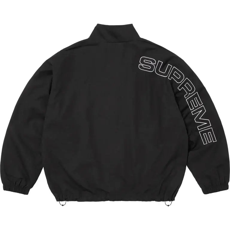 Supreme Spellout Embroidered Ripstop Track Jacket Black Medium