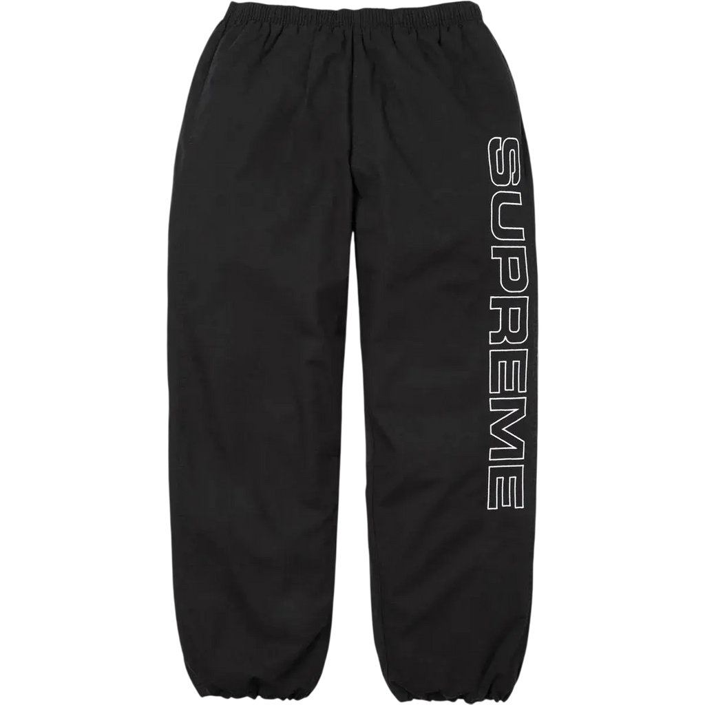 Supreme Spellout Embroidered Track Pants Black - M