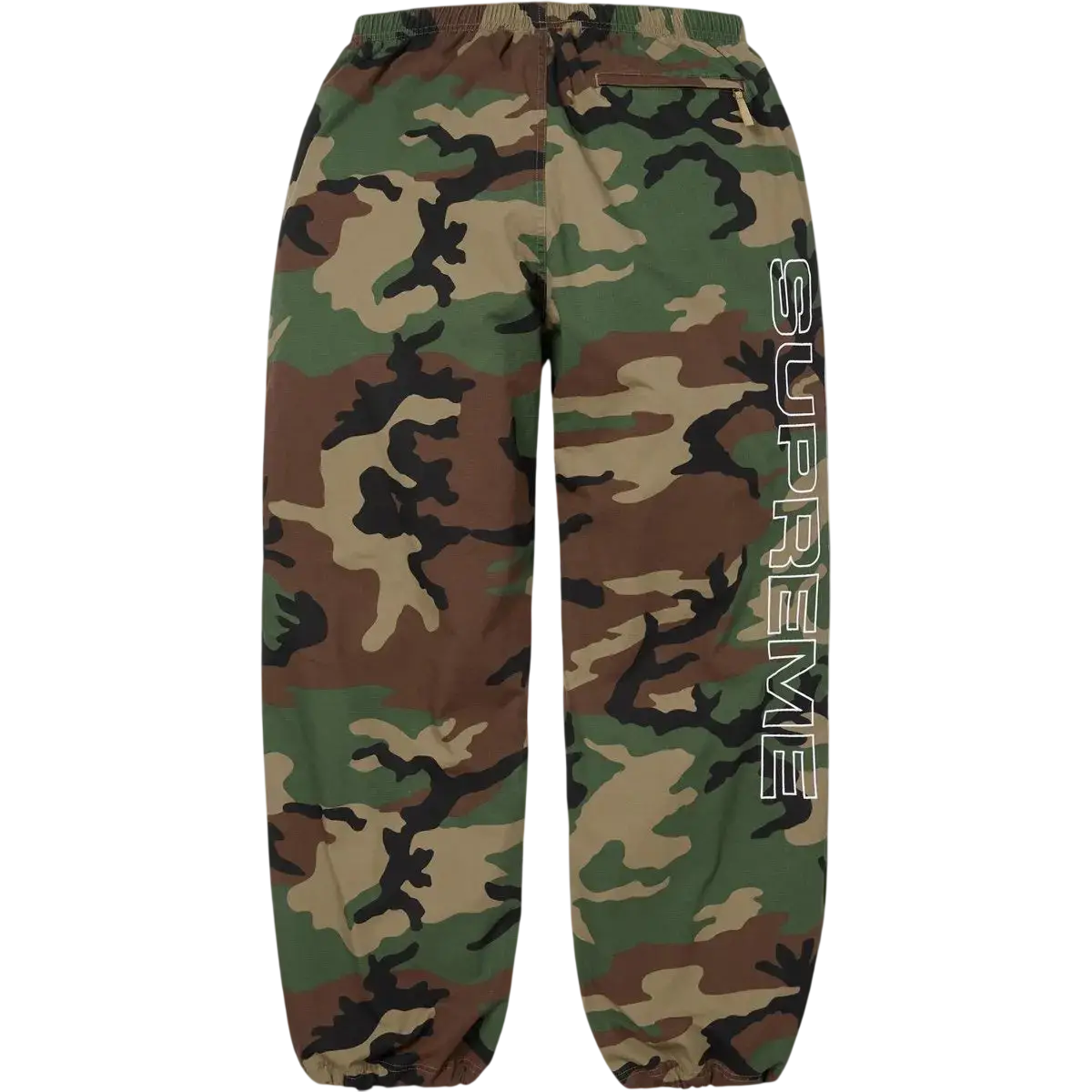 Supreme Spellout Embroidered Track Pants Camo
