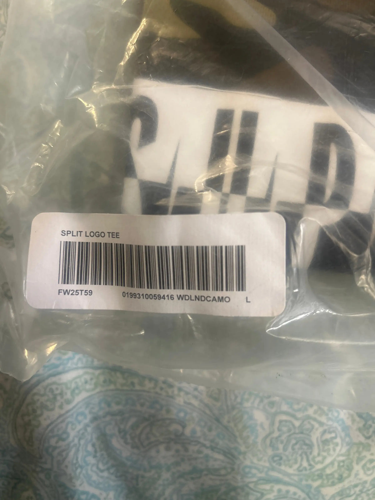 Supreme Split Tee Camo Large