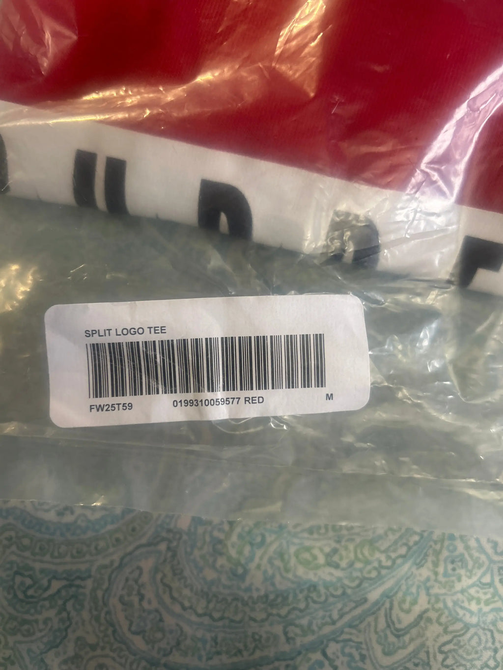 Supreme Split Tee Red Medium