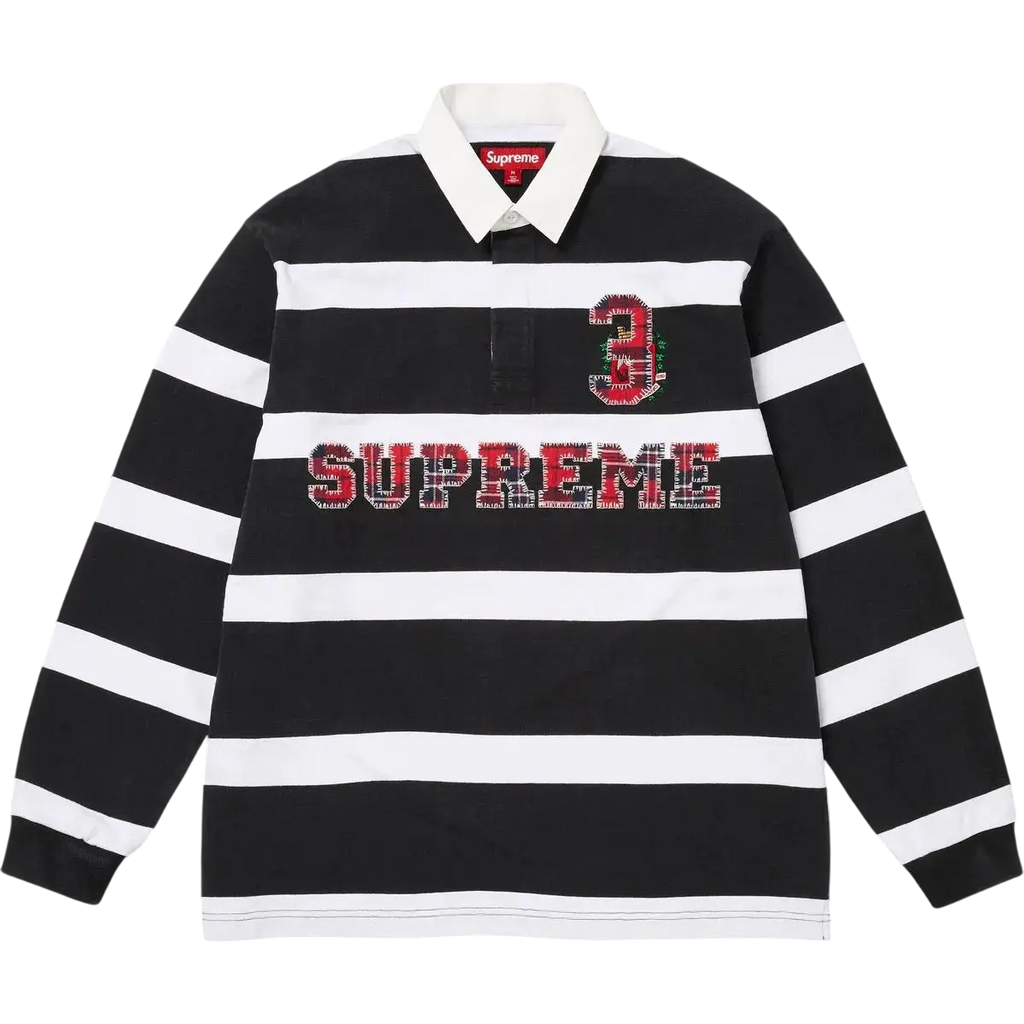 Supreme Stripe Rugby (FW25) Black - L