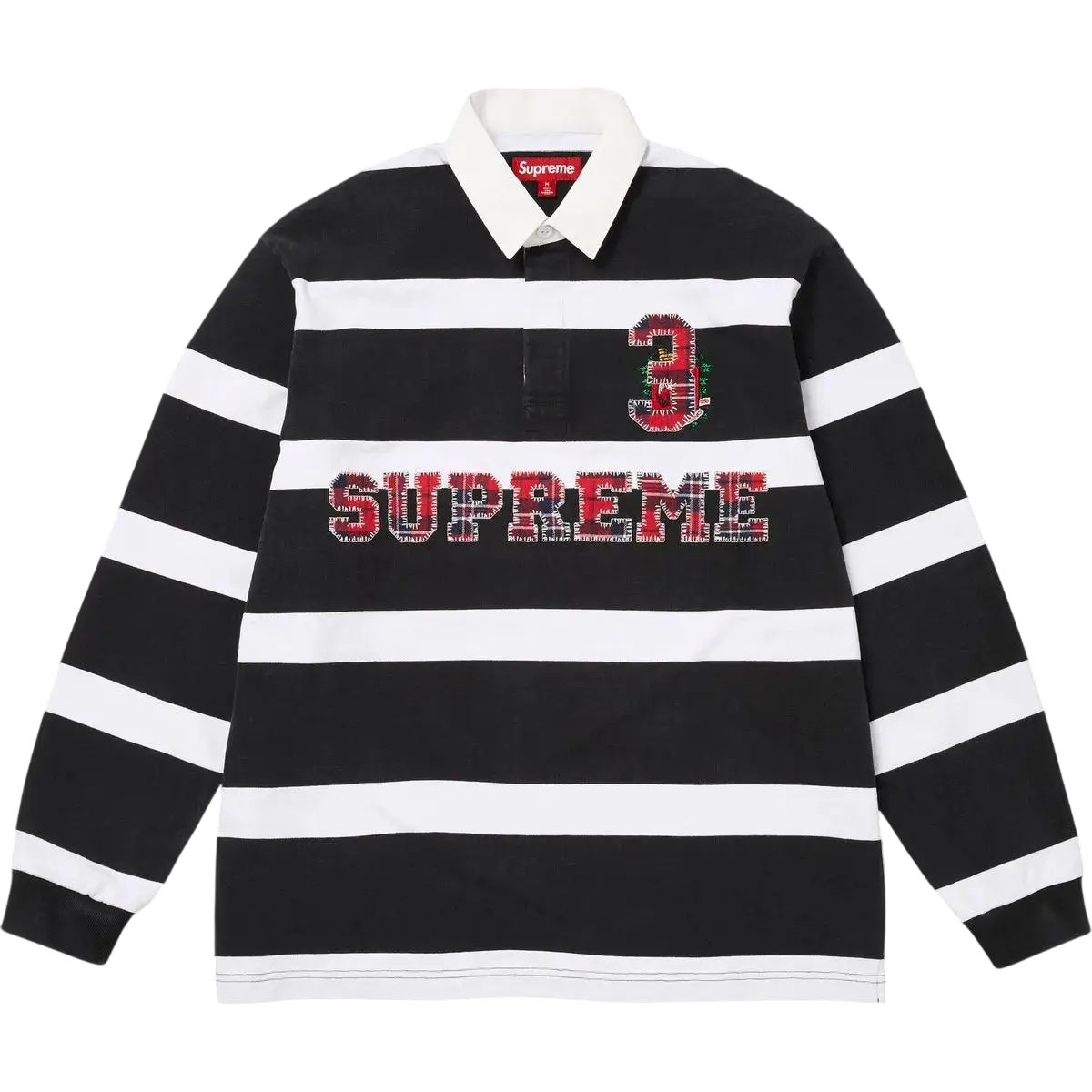 Supreme Stripe Rugby (FW25) Black - L
