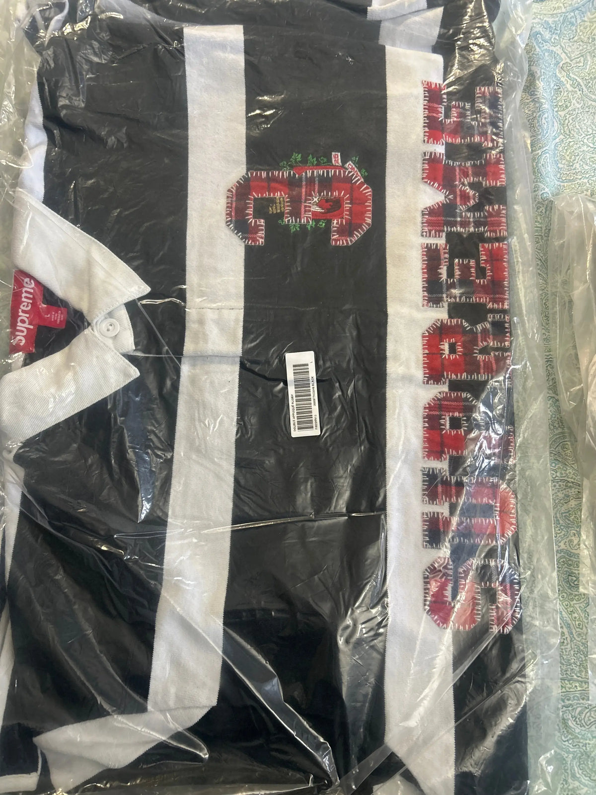 Supreme Stripe Rugby (FW25) Black Large