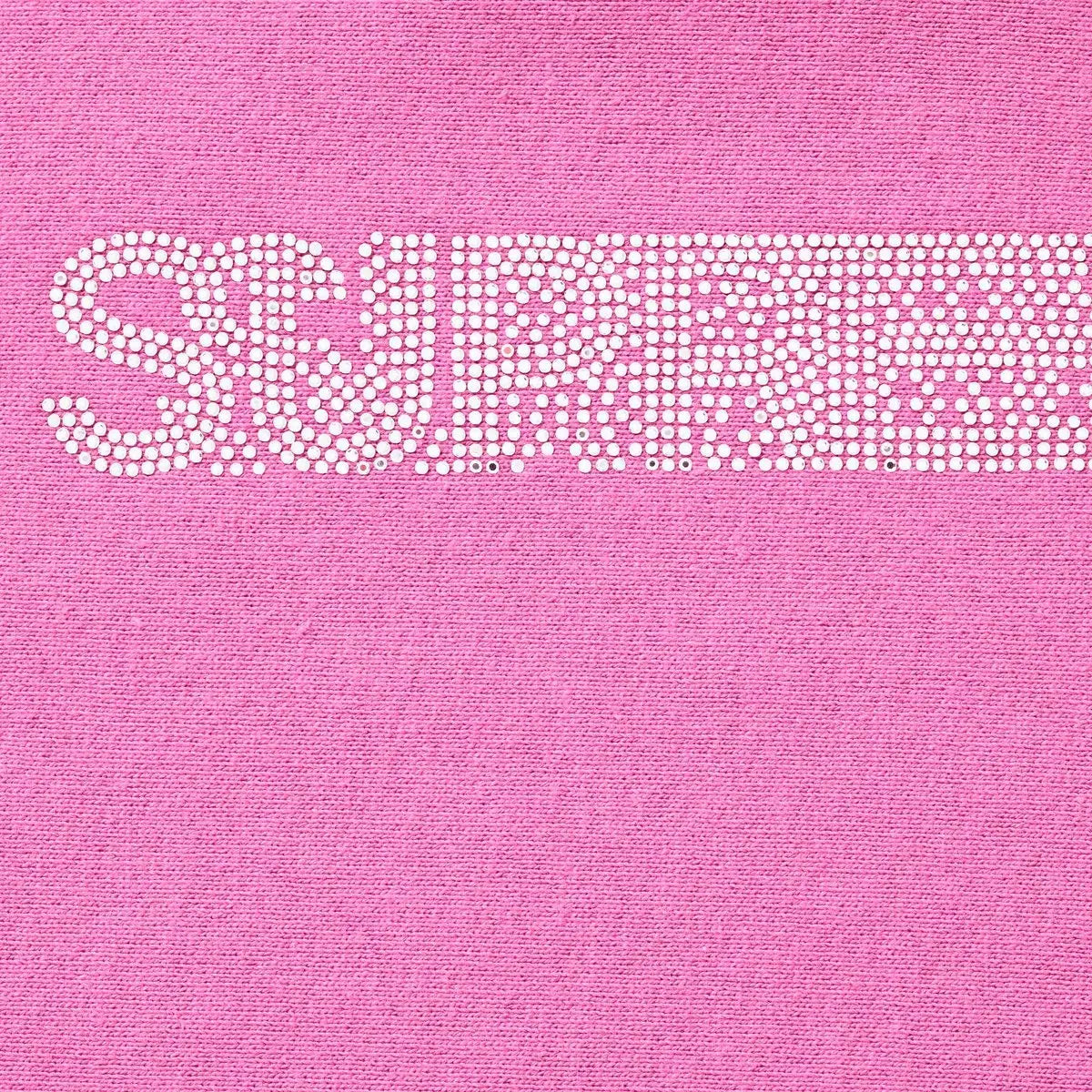 Supreme Swarovski Motion Logo Hooded Sweatshirt Pink