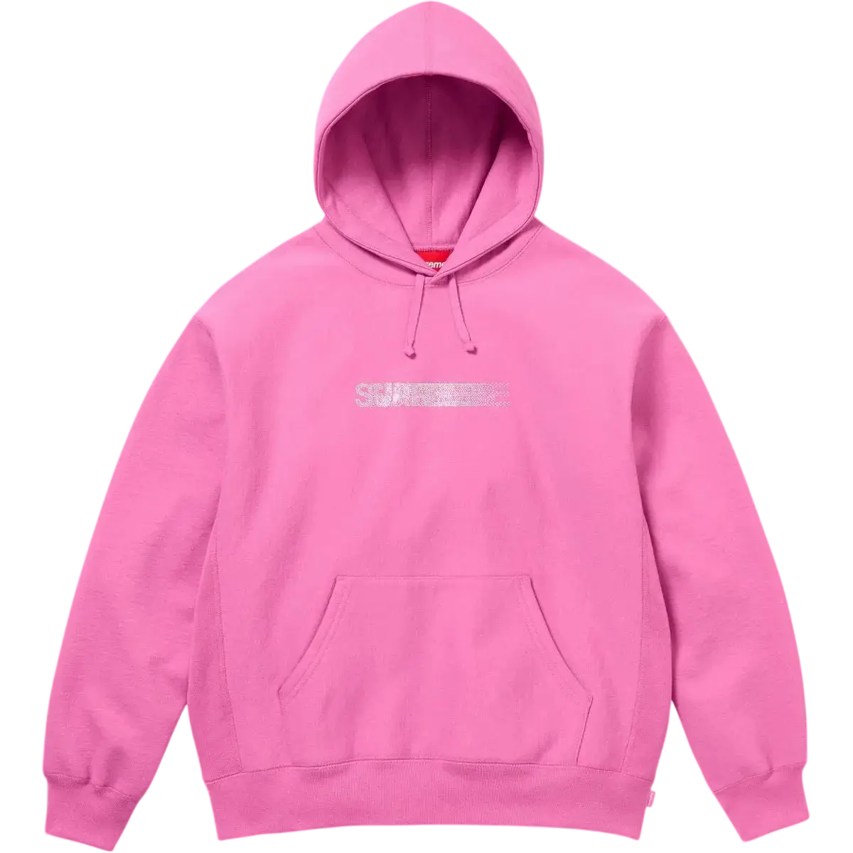 Supreme Swarovski Motion Logo Hooded Sweatshirt Pink
