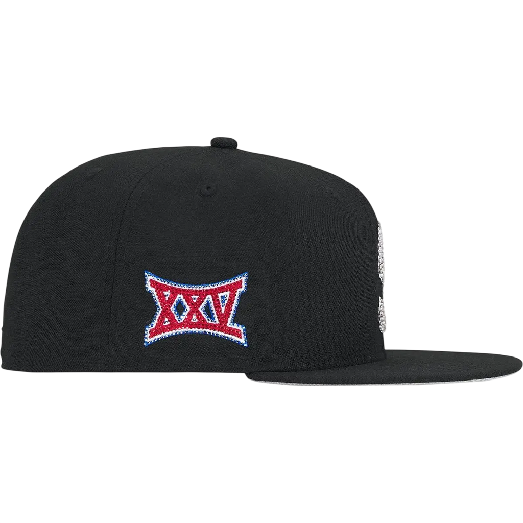 Supreme Swarovski S Logo New Era 59Fifty Fitted Hat Black - 7 3/8