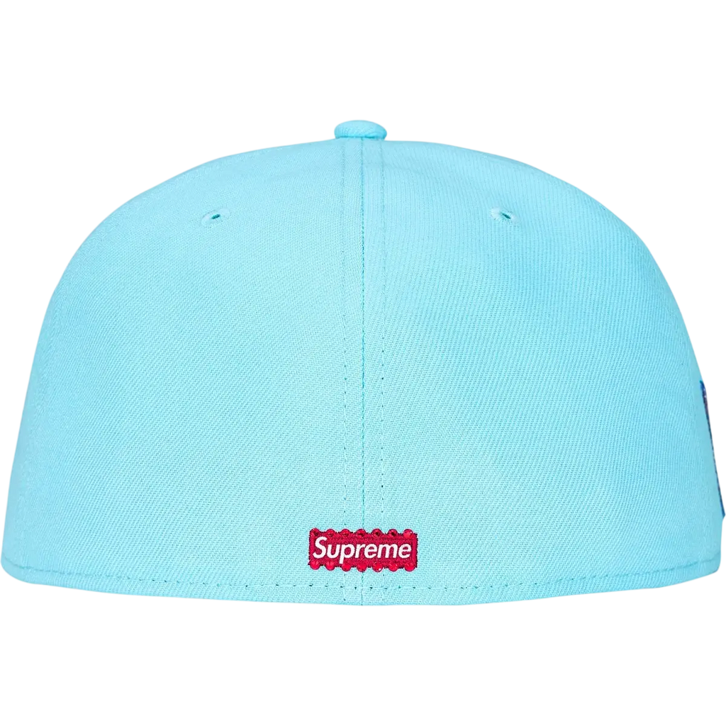 Supreme Swarovski S Logo New Era 59Fifty Fitted Hat Light Blue - 7 1/2