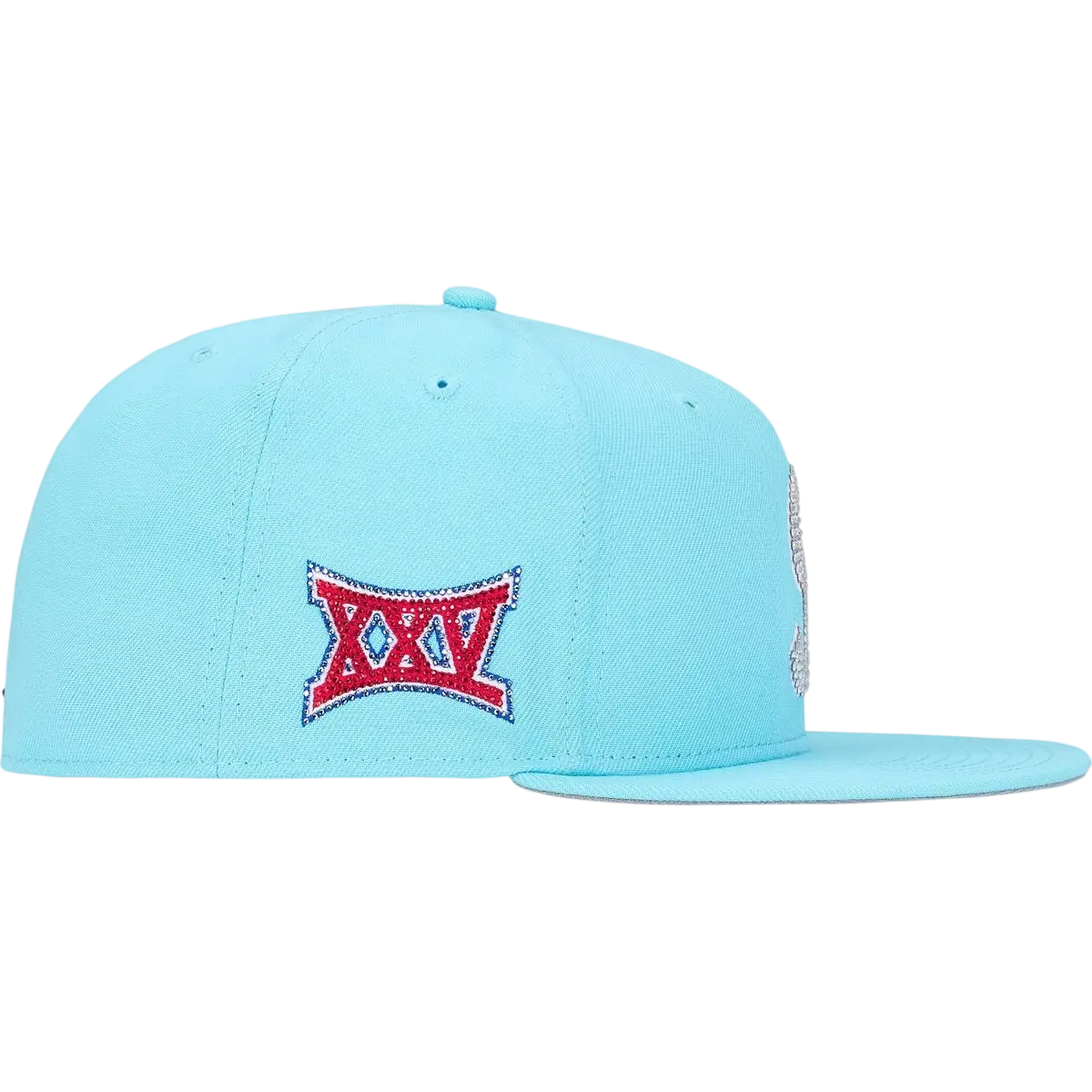 Supreme Swarovski S Logo New Era 59Fifty Fitted Hat Light Blue - 7 1/2