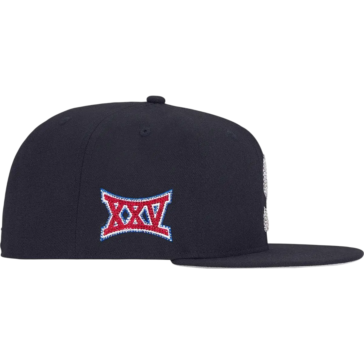 Supreme Swarovski S Logo New Era 59Fifty Fitted Hat Navy - 7 1/2