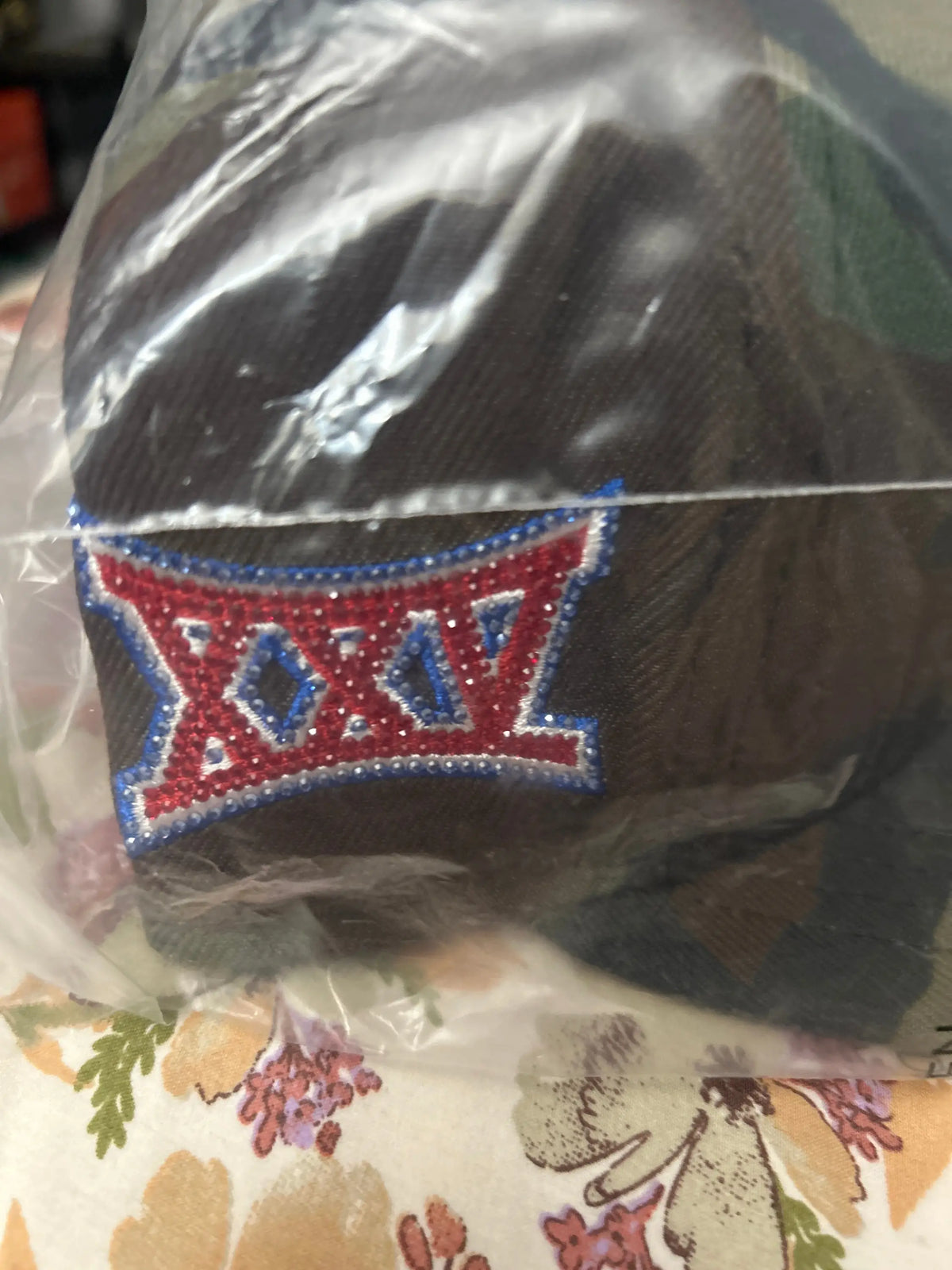 Supreme Swarovski S Logo New Era 59Fifty Fitted Hat Woodland Camo 7 1/2”