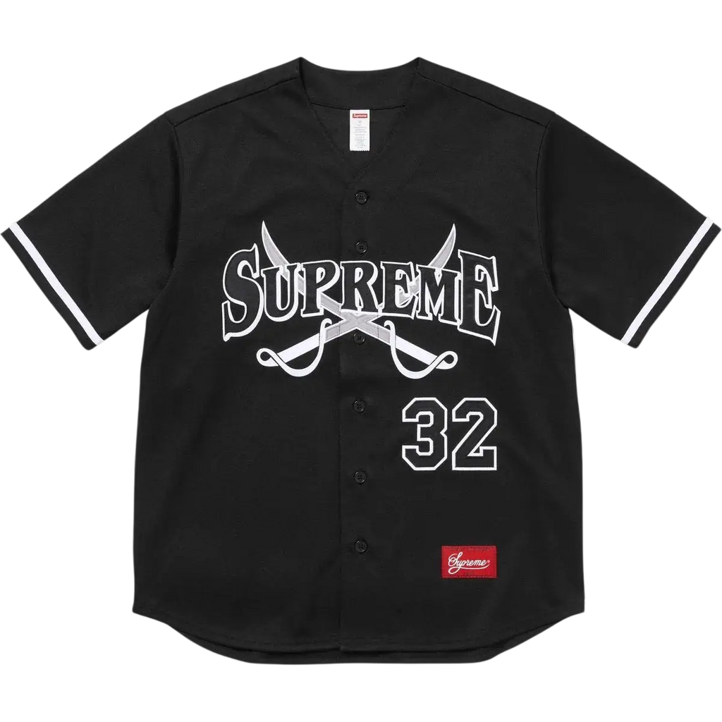 Supreme Swords Baseball Jersey Black - M