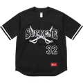 Supreme Swords Baseball Jersey Black - M