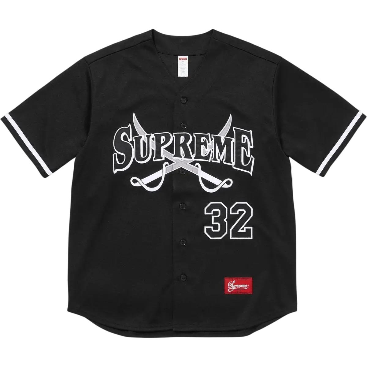 Supreme Swords Baseball Jersey Black - M