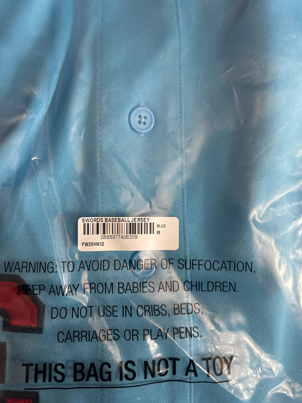 Supreme Swords Baseball Jersey Blue Medium