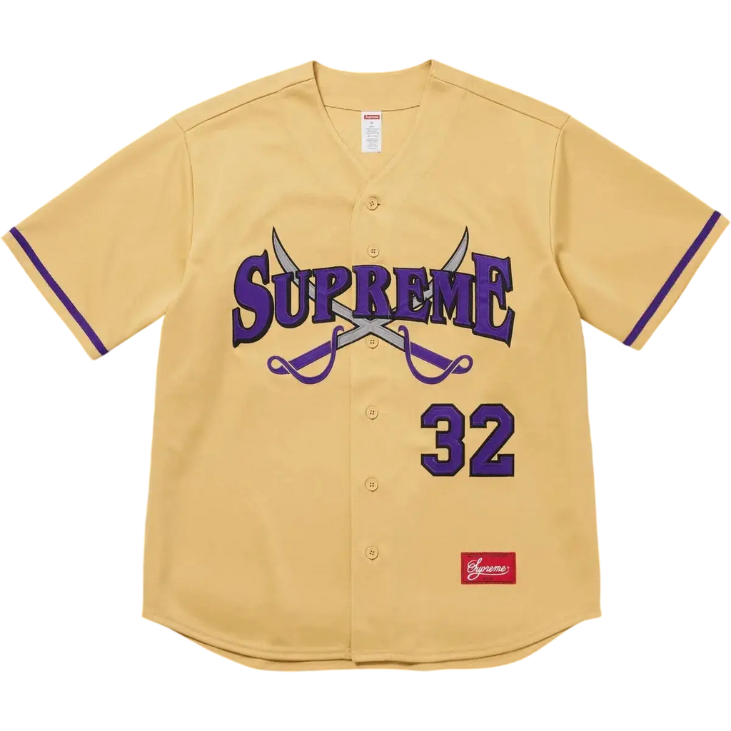 Supreme Swords Baseball Jersey Gold - M