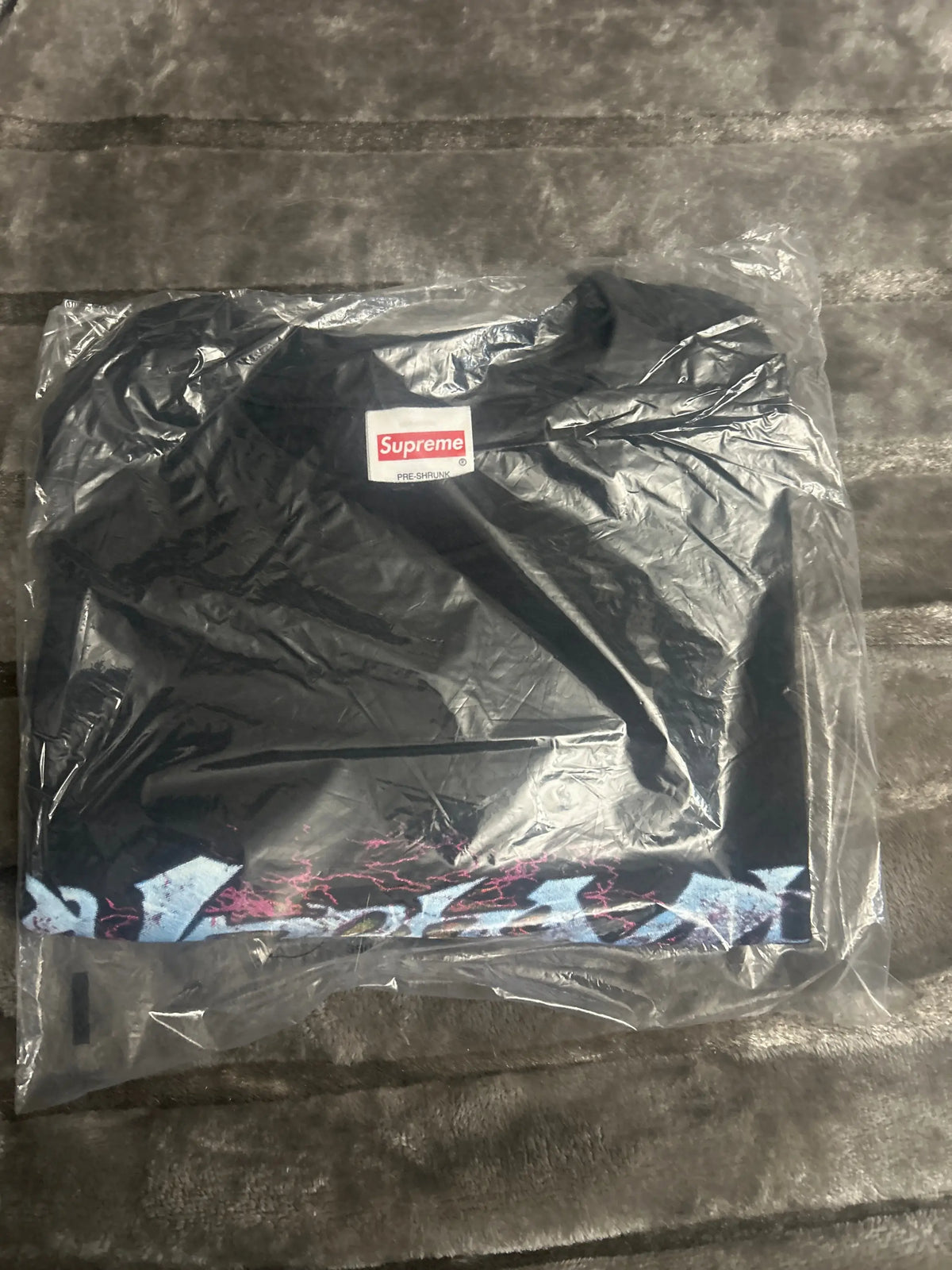 Supreme Tag Tee Black Medium