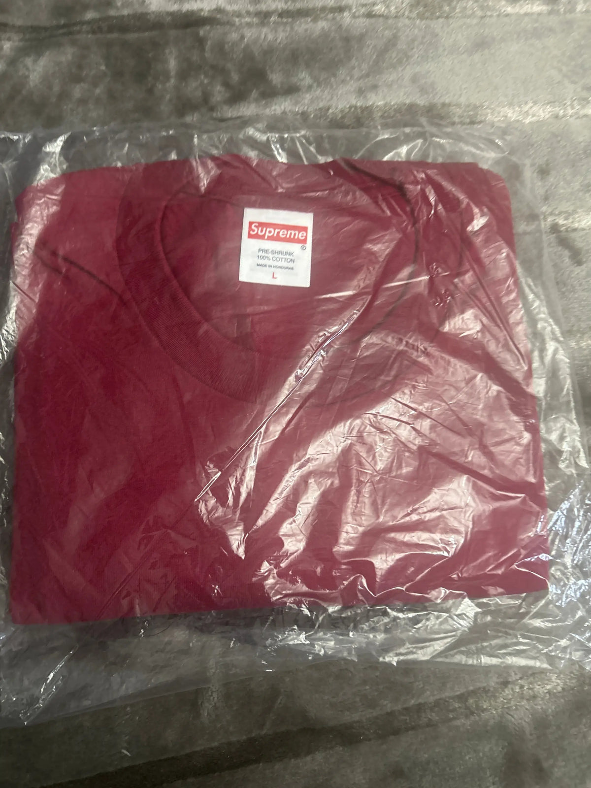 Supreme Tag Tee Cardinal Large
