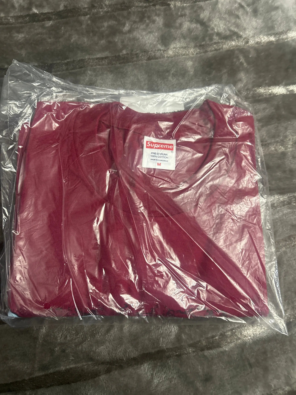 Supreme Tag Tee Cardinal Medium