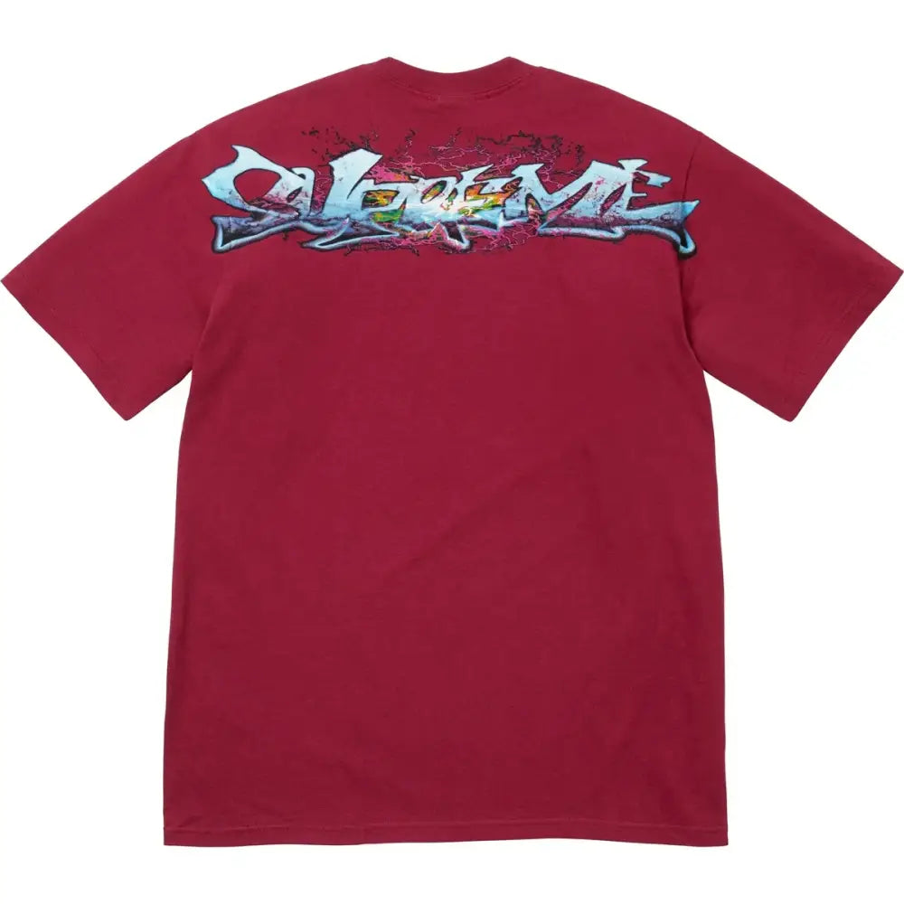Supreme Tag Tee Cardinal - T-Shirts