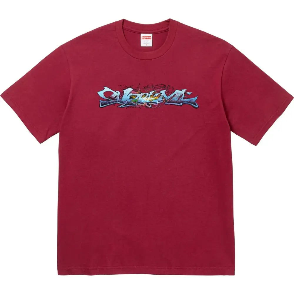 Supreme Tag Tee Cardinal - T-Shirts