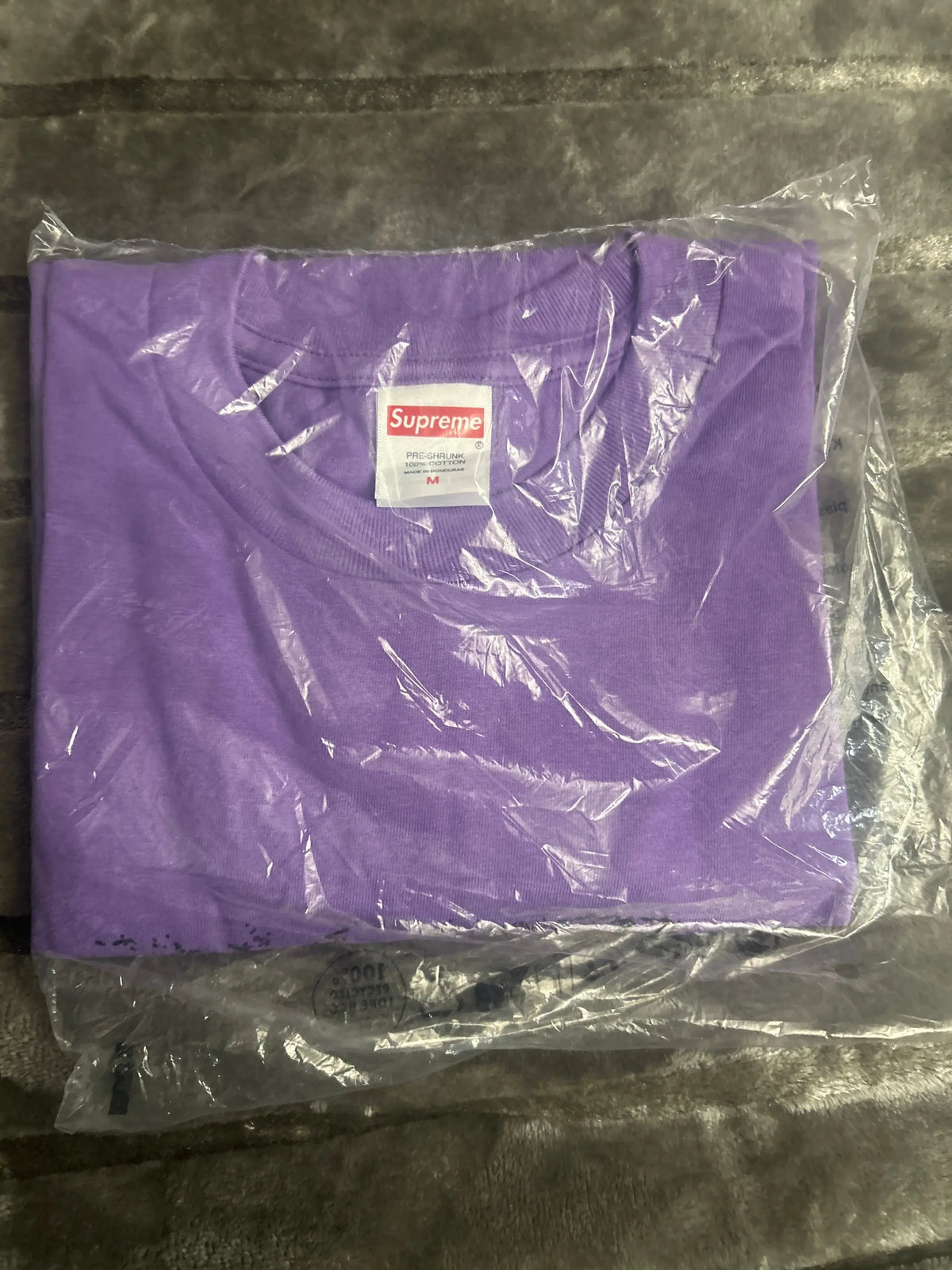 Supreme Tag Tee Purple Medium
