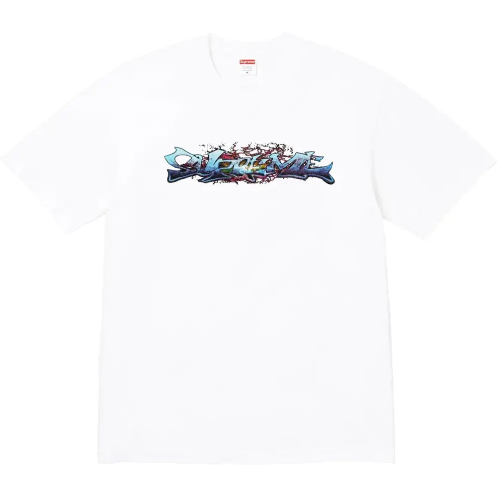 Supreme Tag Tee White - M - T-Shirts