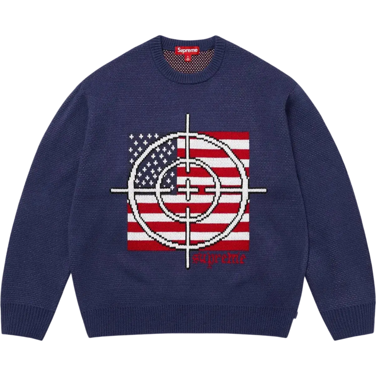 Supreme Target Sweater Navy - M