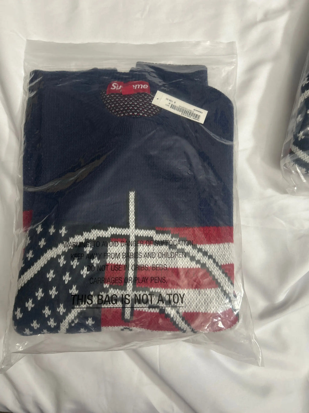 Supreme Target Sweater Navy Medium
