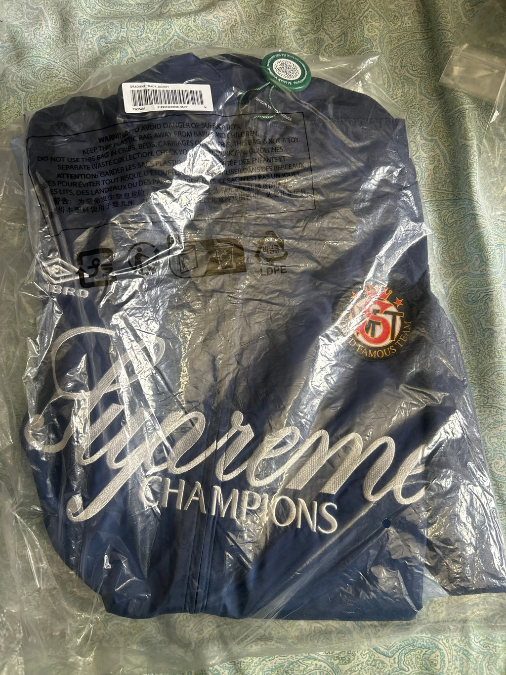 Supreme Umbro Gradient Track Jacket Navy Medium