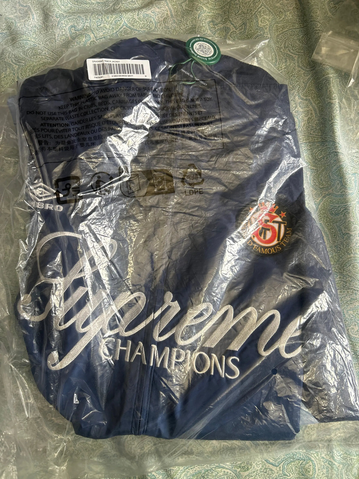 Supreme Umbro Gradient Track Jacket Navy Medium