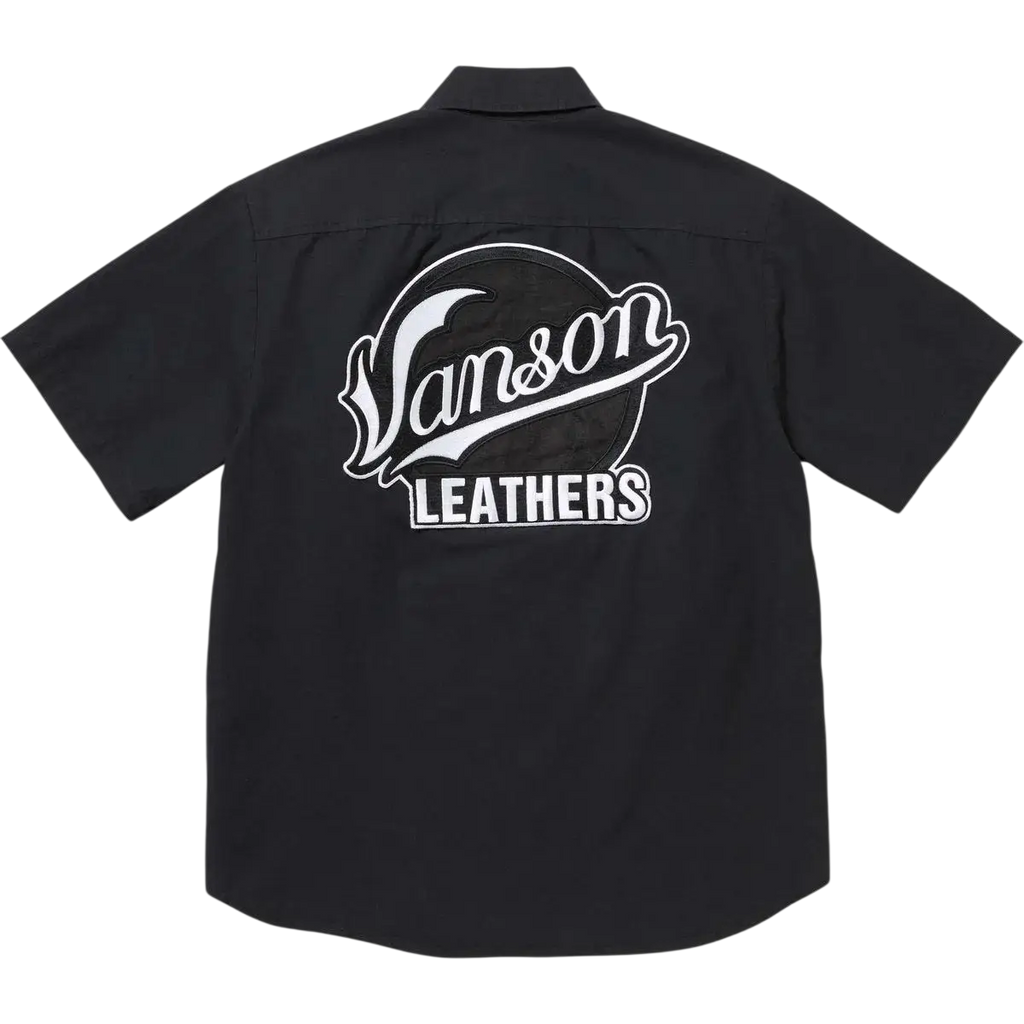 Supreme Vanson Leathers S/S Work Shirt Black - M
