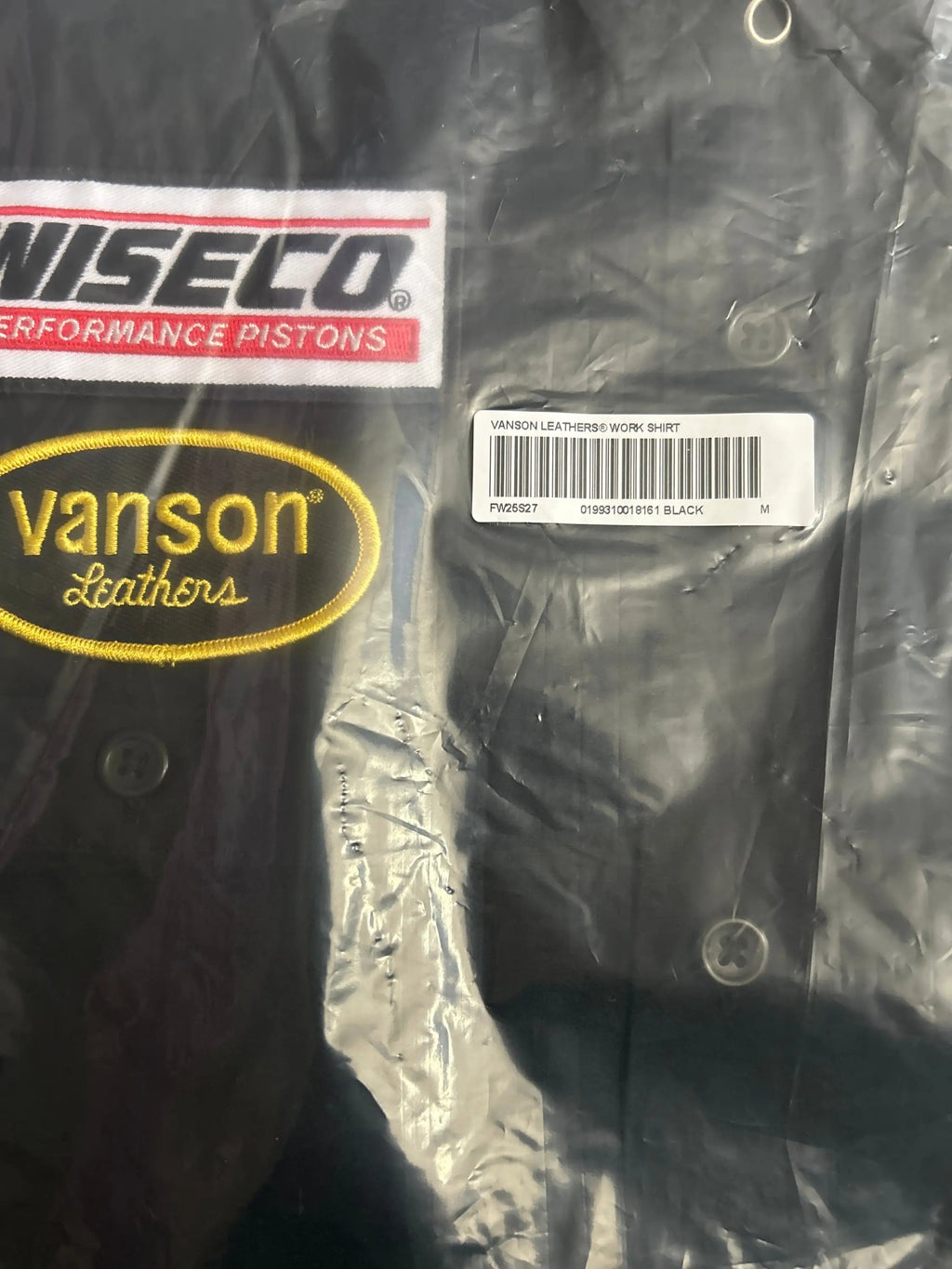 Supreme Vanson Leathers S/S Work Shirt Black Medium