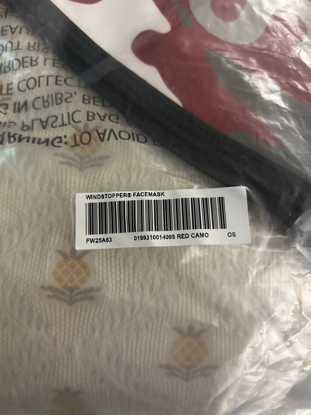 Supreme Windstopper Facemask Red Camo