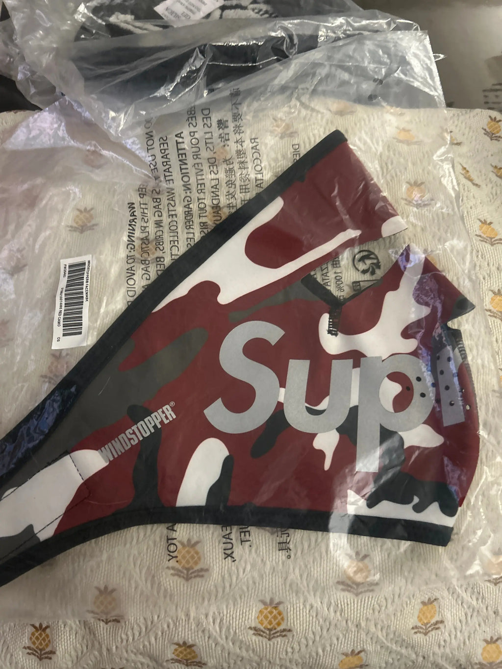 Supreme Windstopper Facemask Red Camo