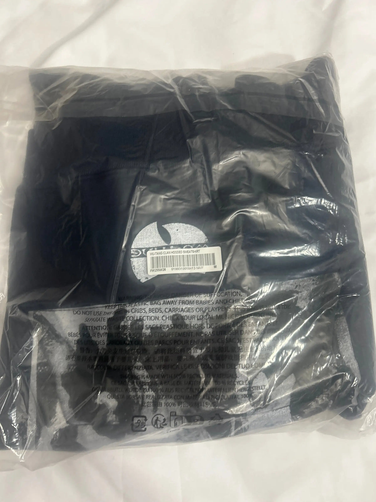 Supreme Wu Tang Clan Pullover Hoodie Navy Medium