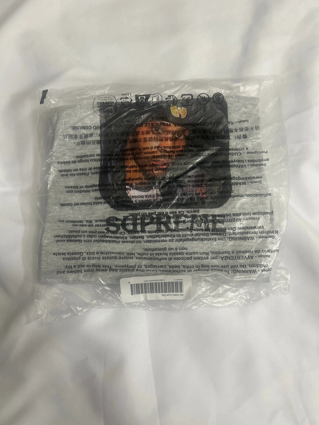Supreme Wu Tang Clan T-Shirt Ash Grey Medium