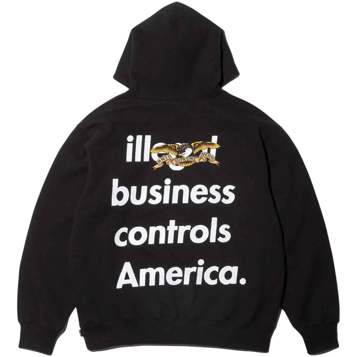 Supreme x Antihero Pullover Hoodie Black - M