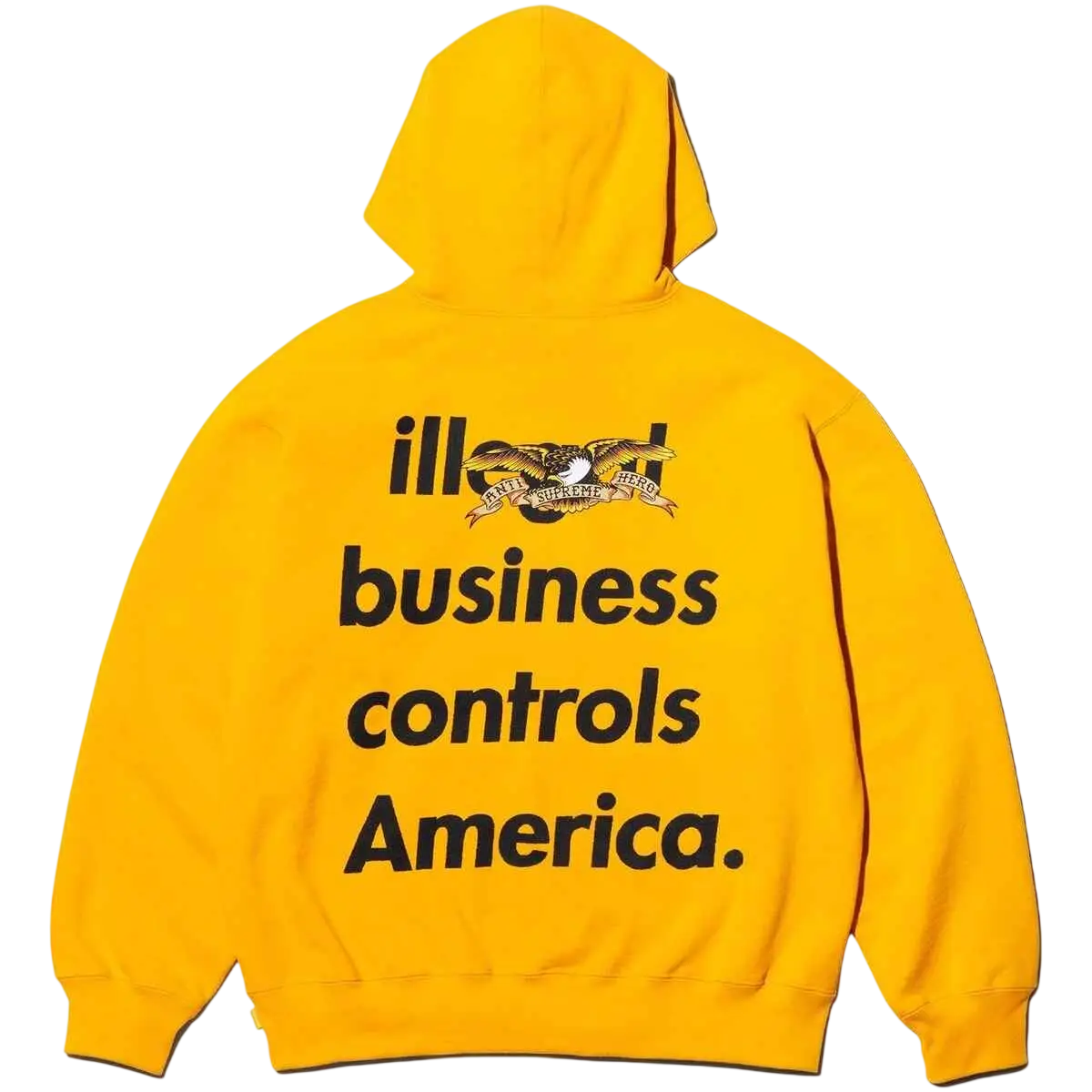Supreme x Antihero Pullover Hoodie Yellow - M