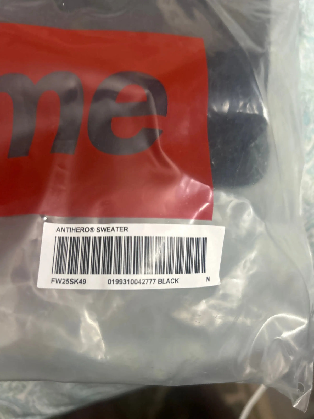Supreme x Antihero Sweater Black