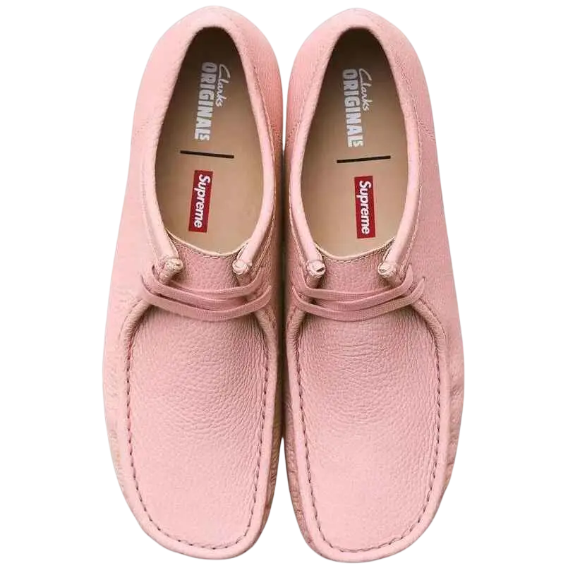 Supreme x Clarks Originals Reflective Wallabee Pink - 10