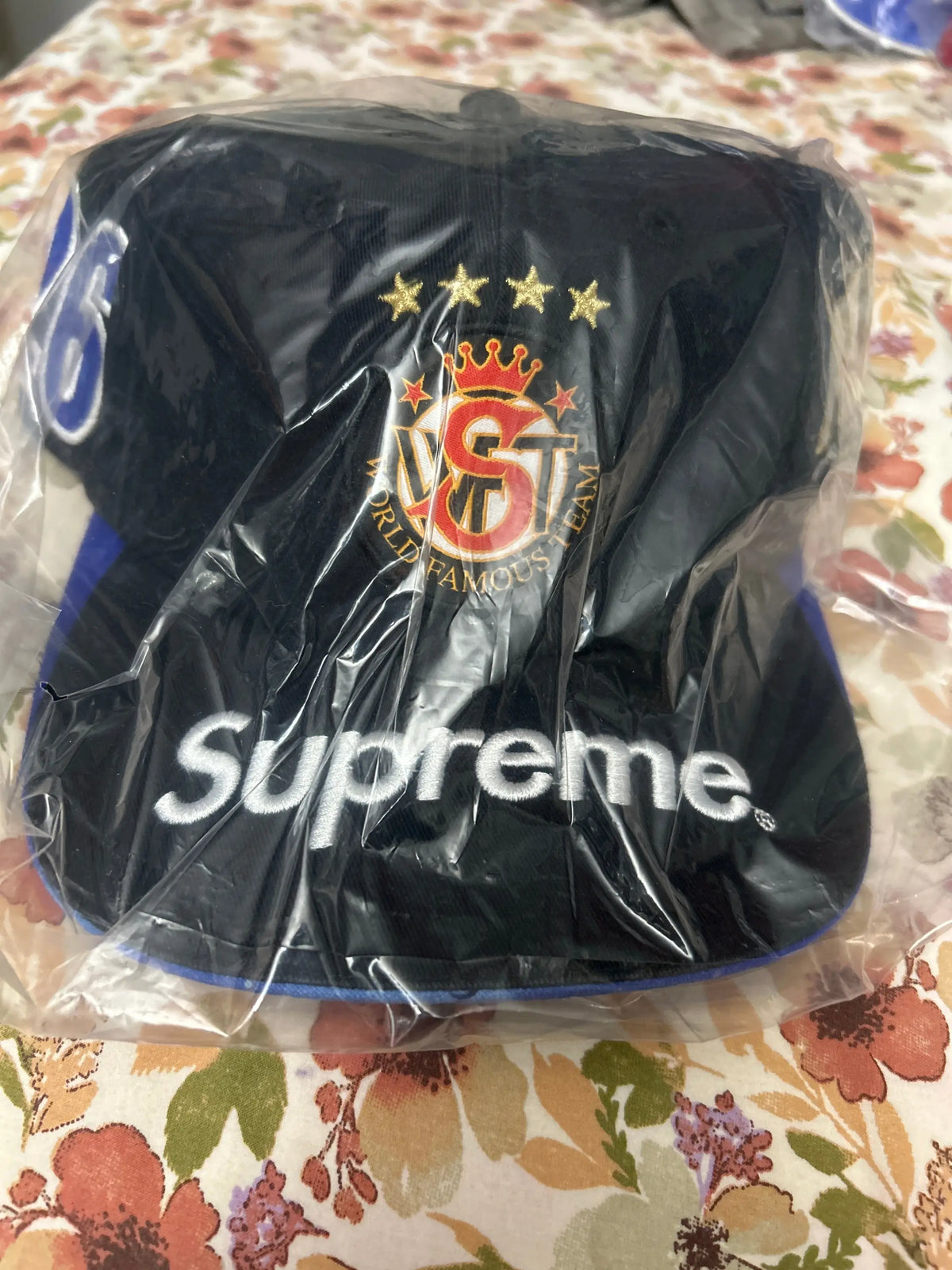 Supreme x Fiji 6-Panel Black