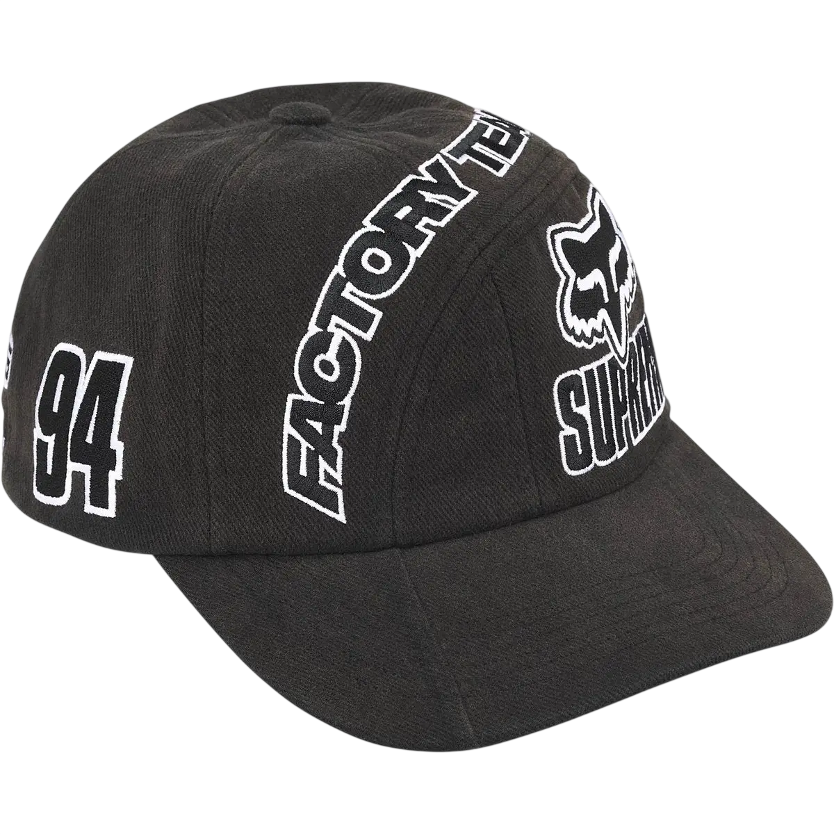 Supreme x Fox Racing 6-Panel Black - One size