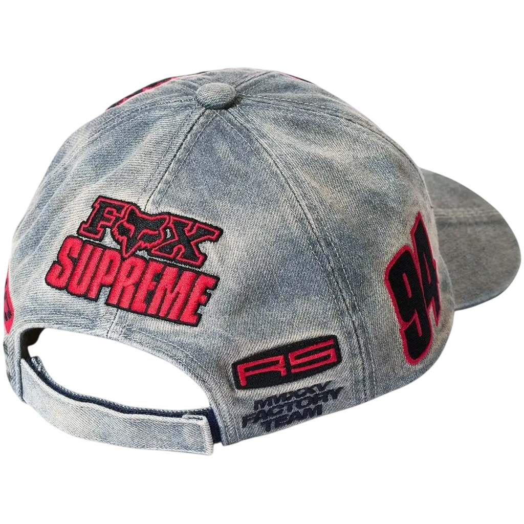 Supreme x Fox Racing 6-Panel Denim - One size