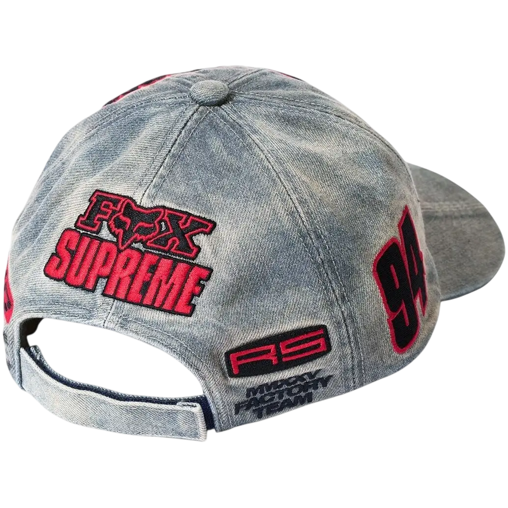 Supreme x Fox Racing 6-Panel Denim - One size