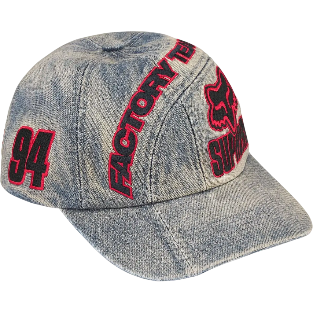 Supreme x Fox Racing 6-Panel Denim - One size
