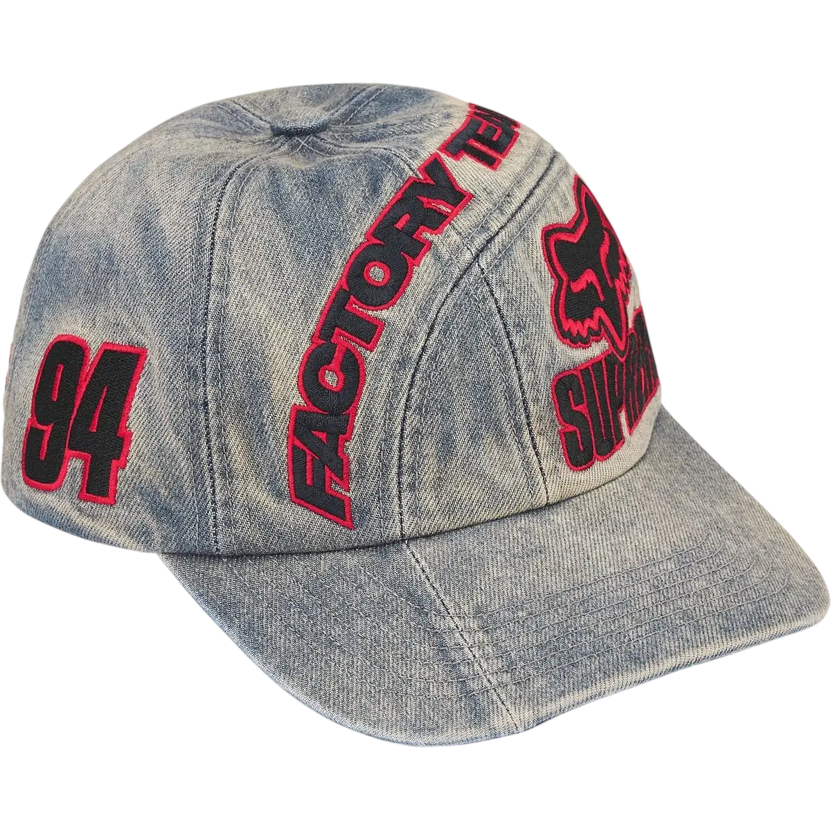 Supreme x Fox Racing 6-Panel Denim - One size